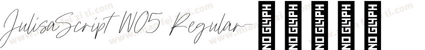 JulisaScript W05 Regular字体转换